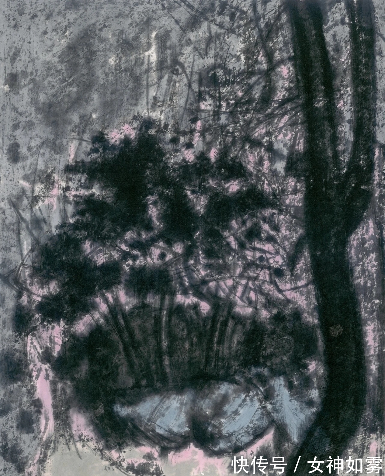 中国画$曹鑫中国画|有意渲染一种神秘而幽深的气氛