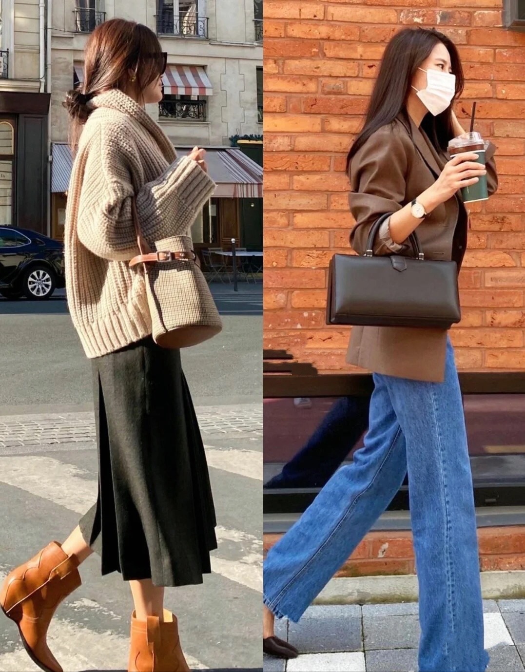 领口 又一次被这个博主惊艳了, 冬季穿搭简约大气, 法式慵懒风真迷人!