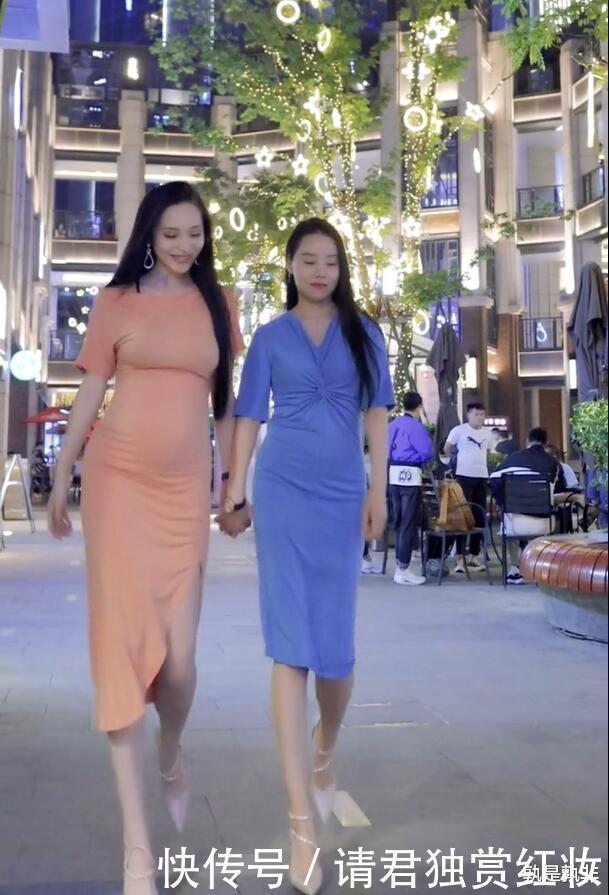孕妇|孕妇也可以很时尚,长裙+高跟鞋,这也不怕摔了