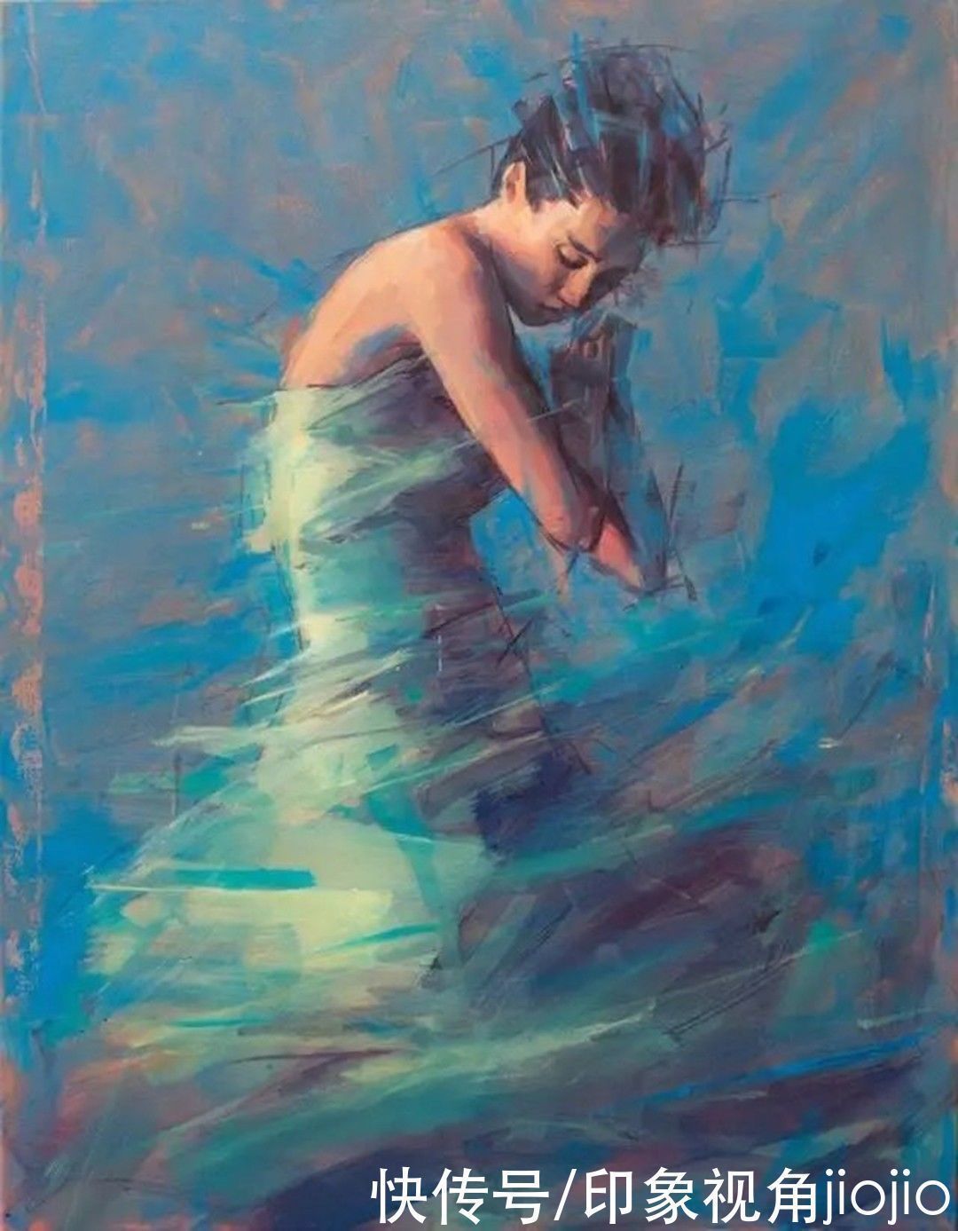 油画!个性人物油画:高调的用色,极度对比的视觉冲击