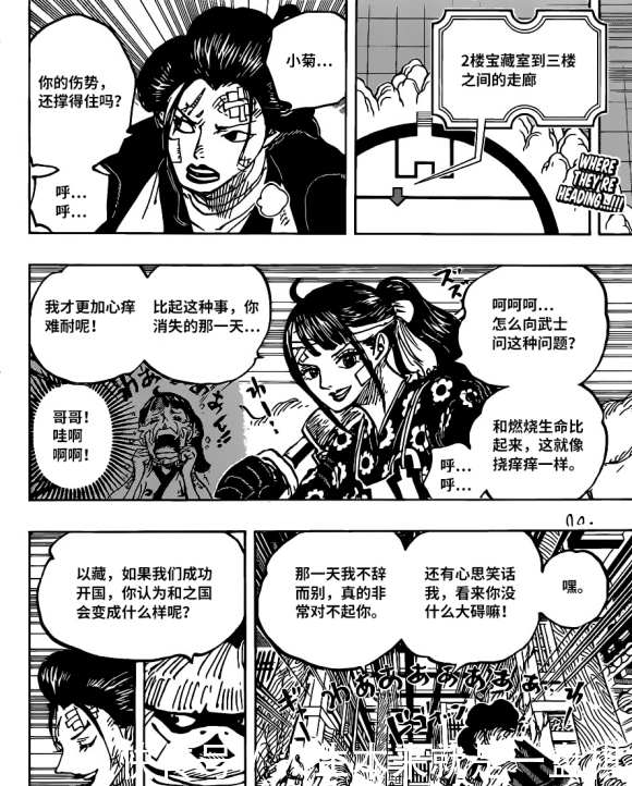 海贼王1012话汉化,大和准备挑战凯多,索隆暂时下线被包成十字架