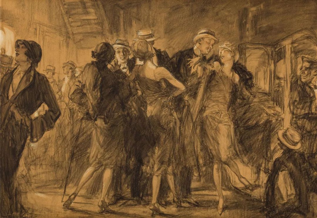 上流社会@美国最伟大的插画家,记录了上流社会的男男女女纸醉金迷的情景