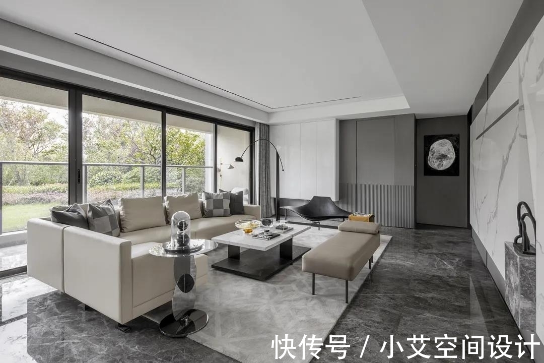 贯穿|170㎡现代时尚设计,贯穿整个空间