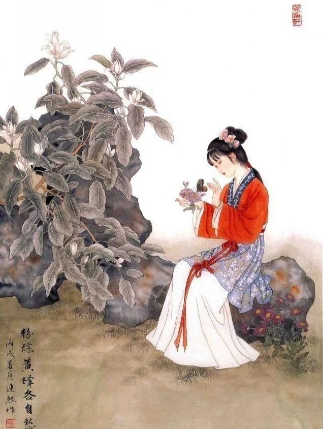 人物画&贾维泽：彭连熙工笔仕女画