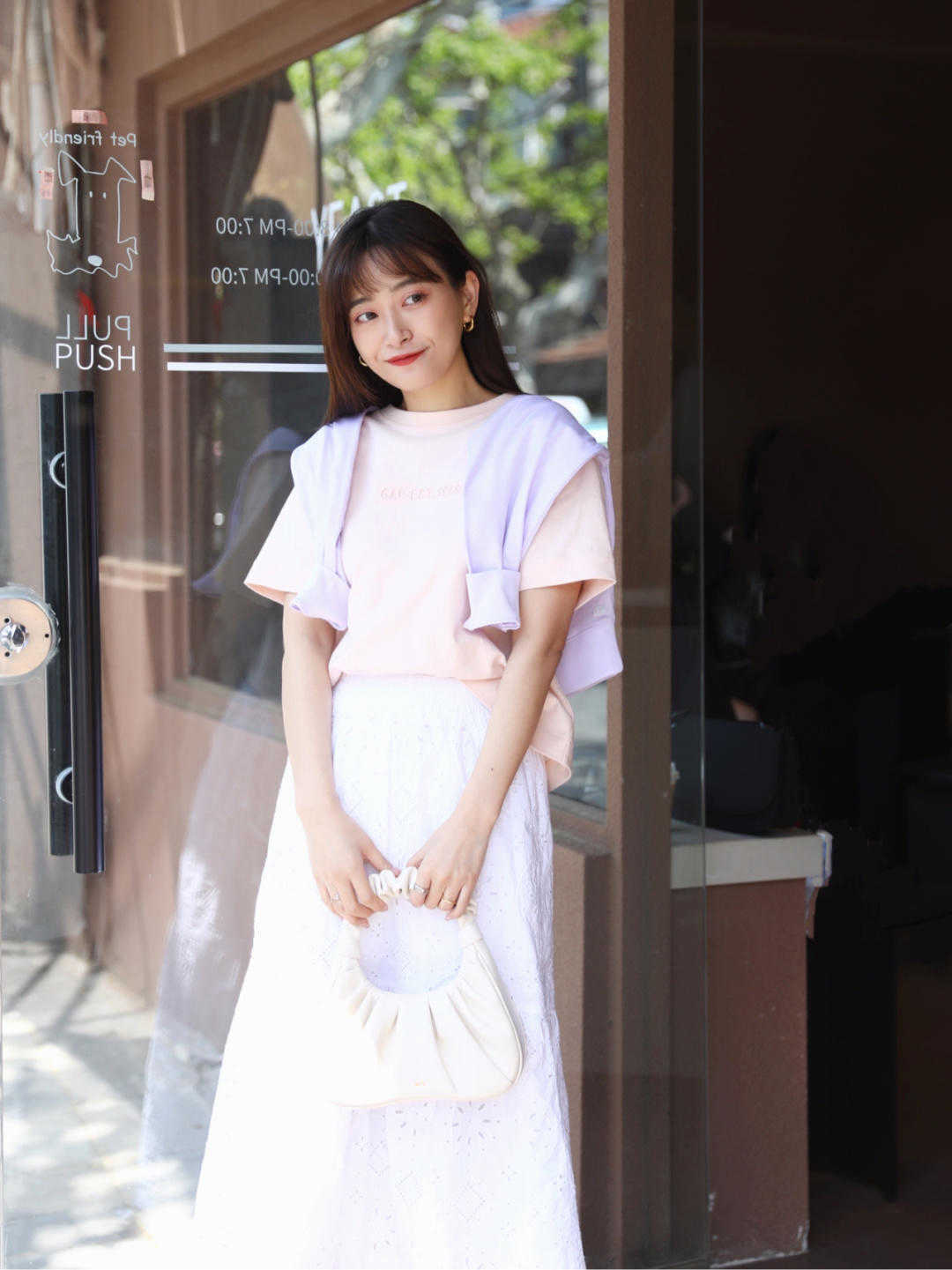 t恤|谁说小个子没气质?只有155身高,长裙也是标配显高,还显瘦