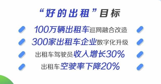 升级|助力行业升级 高德推“好的出租”计划