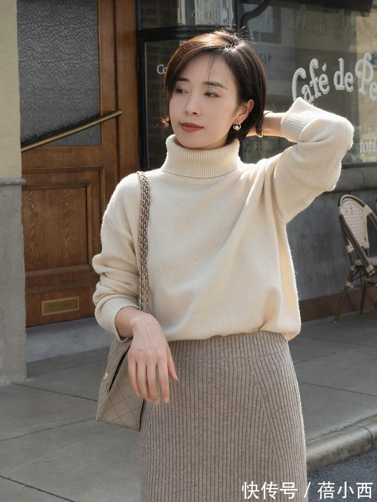 女性|40+女性冬季要保暖更要时髦,高领衫才是yyds,时髦精的经验来了