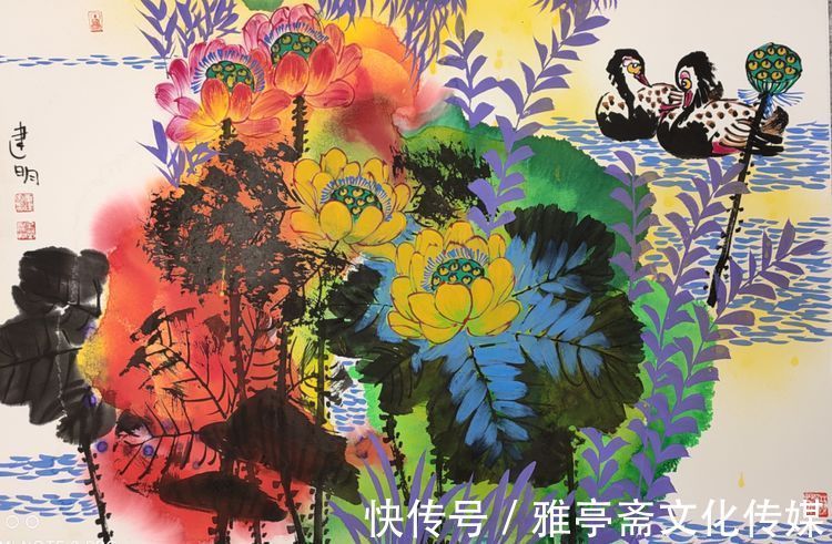童银生&画家童建明(童银生)花鸟作品展《一团荷气》第八期全网联展(精品展)