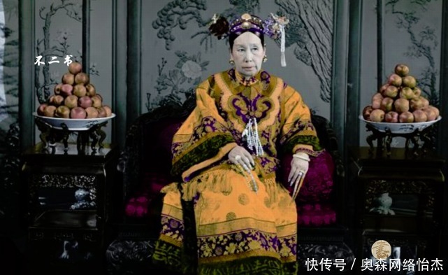 老照片|上色老照片:镜头下真实的慈禧太后,美人迟暮之时的模样