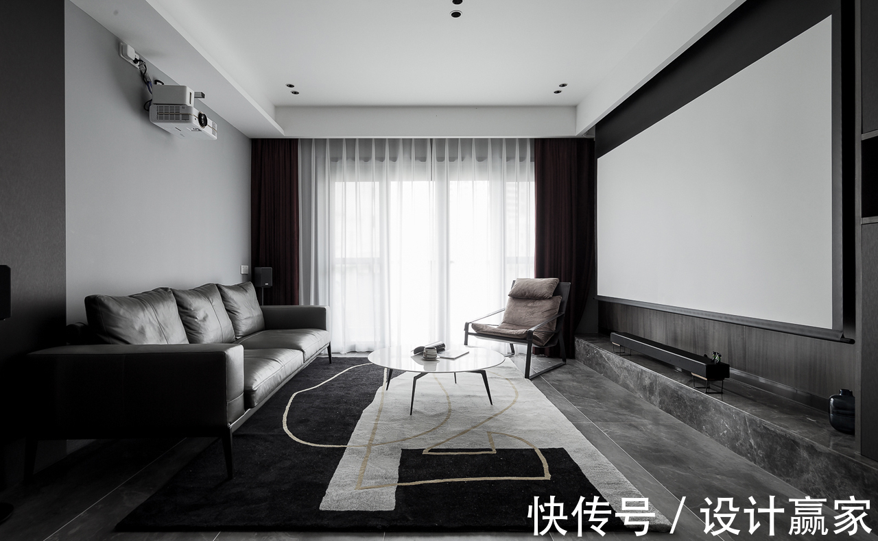 黑白灰|120㎡现代三居,经典时尚黑白灰,优雅中透出质感