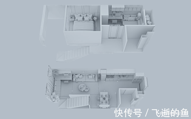 迷你公寓|西南驿34㎡迷你公寓空间设计