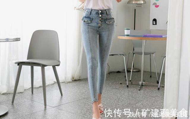 青春感|紧身做旧牛仔裤 既有青春感又有知性感,大气又华丽!