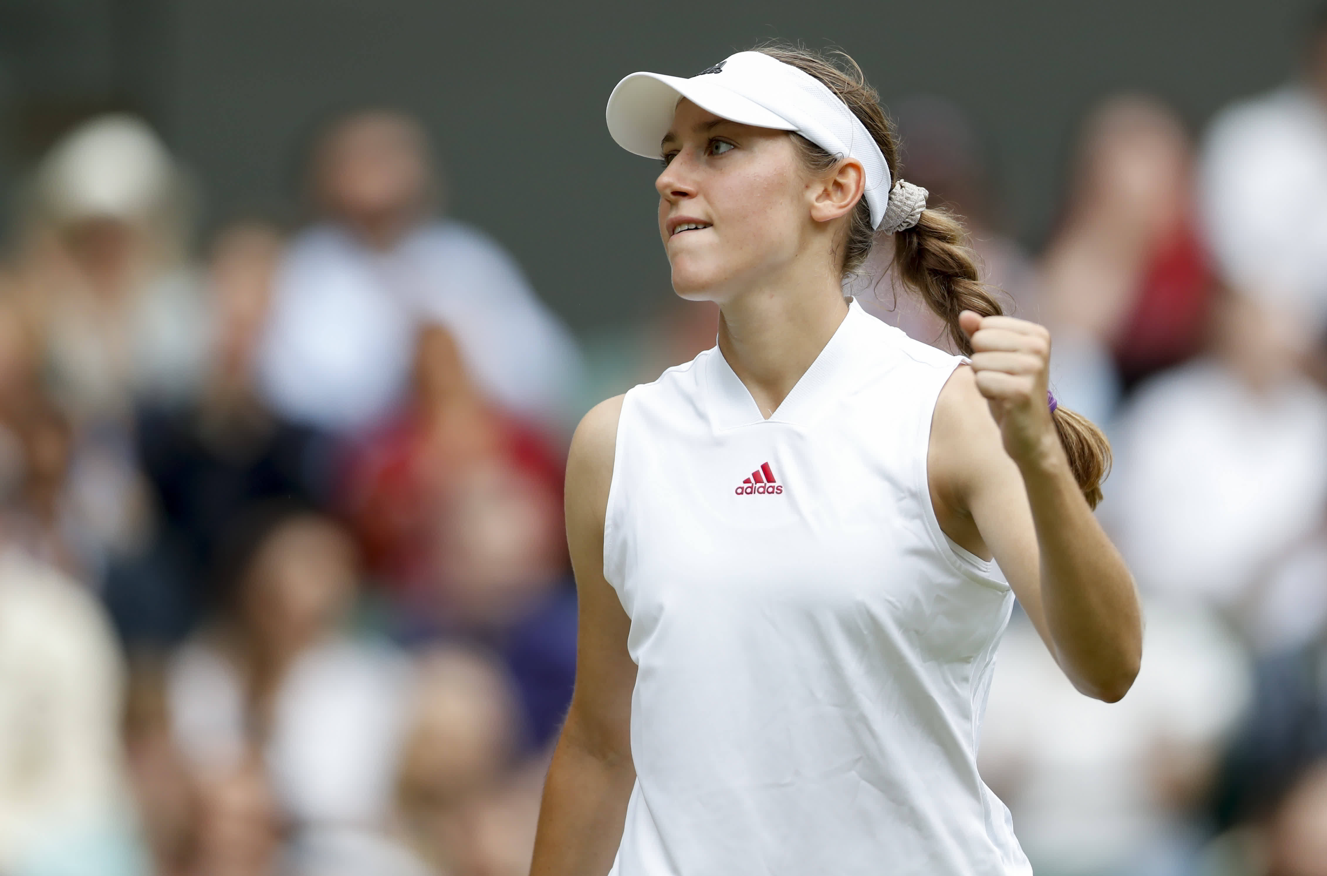 慶祝|(體育)網球——溫網:高芙晉級