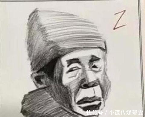 学渣|美术学霸和学渣的差距,老阿姨画成宋小宝?模特到底是啥样?
