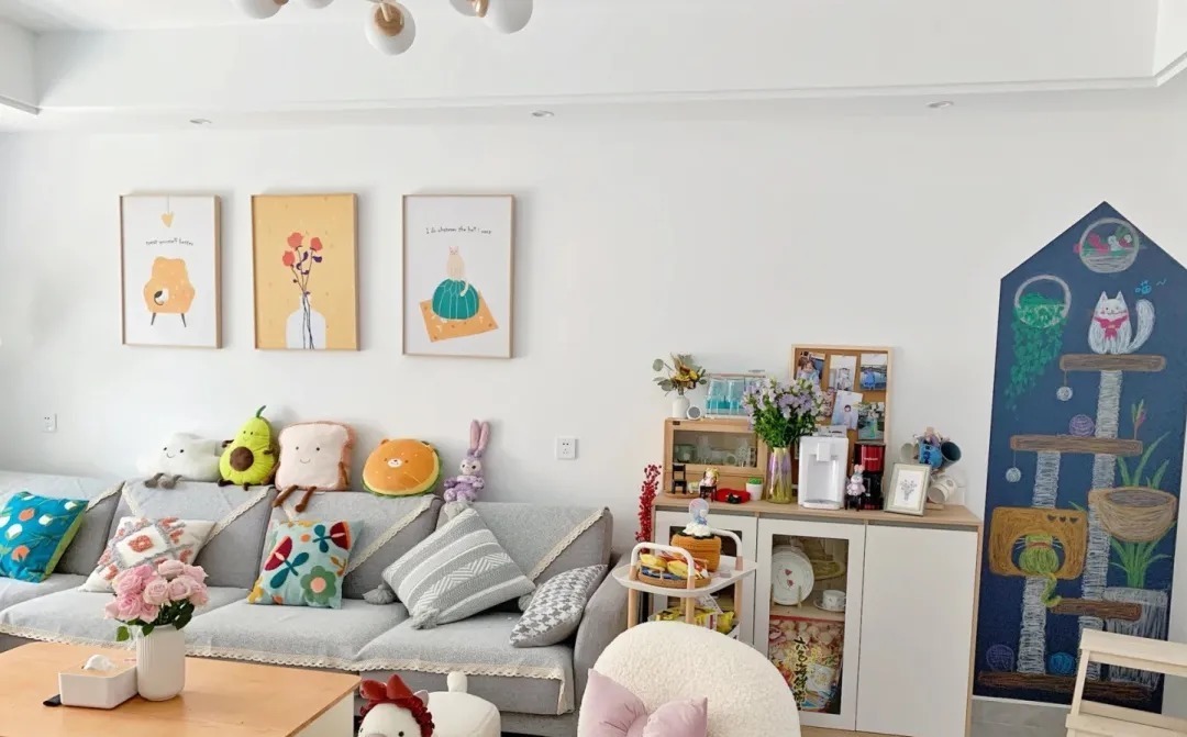 吊顶|78平米小户型,面积不大,却很舒适温馨,满满的烟火气息