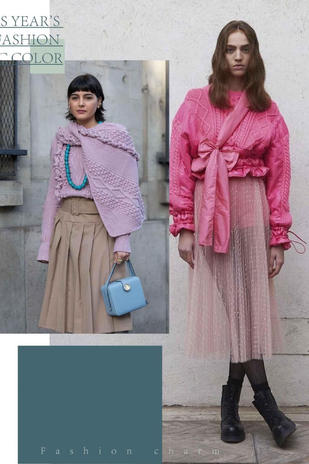 开春赶紧告别黑白灰，彩色毛衣有春日feeling，减龄又清新