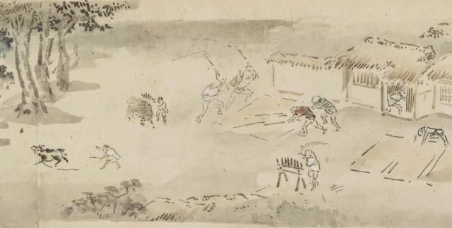 解读@荆村论画|民俗百态意笔成:《十二月图卷》解读