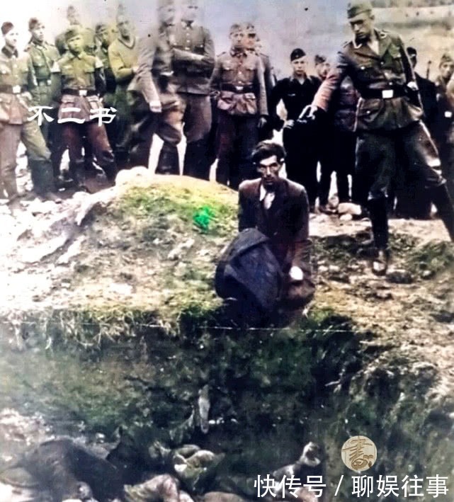柏林|上色老照片:美军士兵模仿希特勒、犹太裔人被杀戮的真实镜头