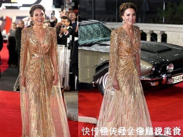 戴安娜 凯特也开始大胆,穿起艳丽的裤装和金色礼服,走起她婆婆的路线!