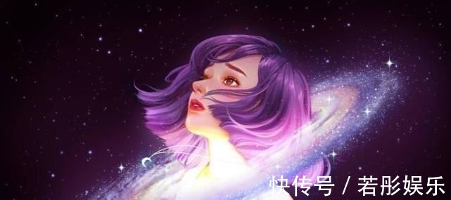 星星#“月亮星星”拟人化头发做云、手捧月，国外画师不一样的脑洞！