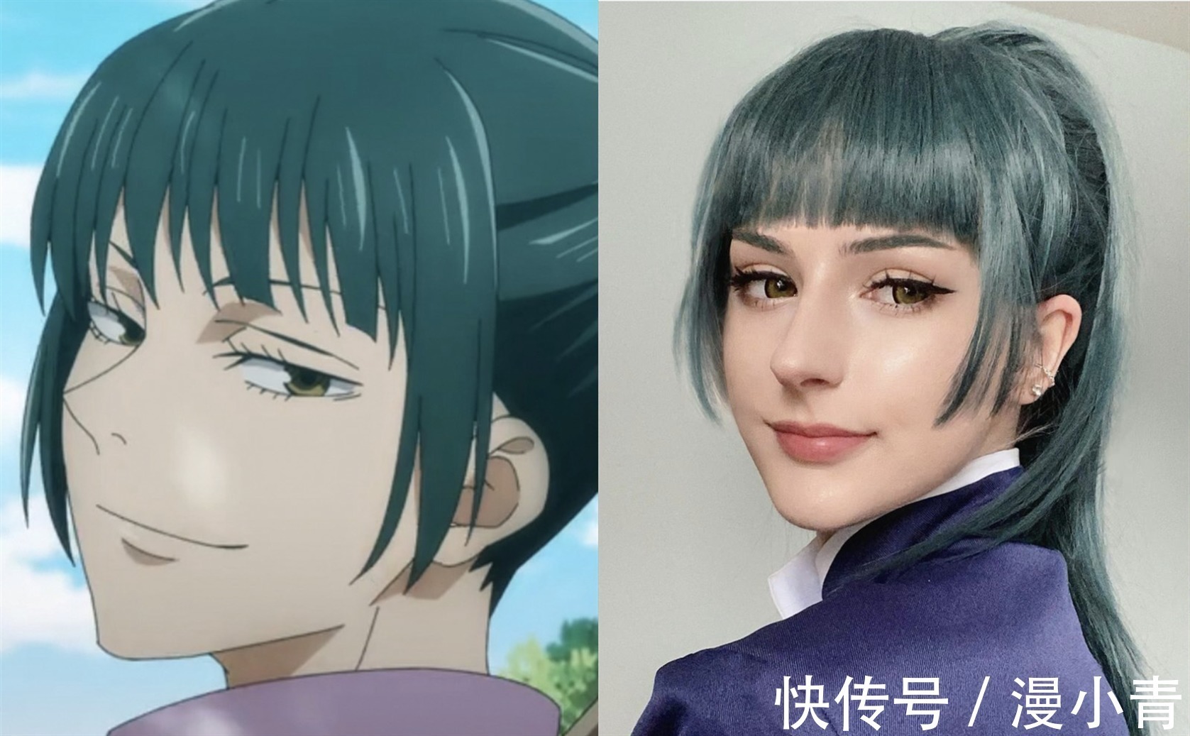 咒术回战|妆容精致的COSER,不仅还原度高,还变相提升了原著人物的颜值