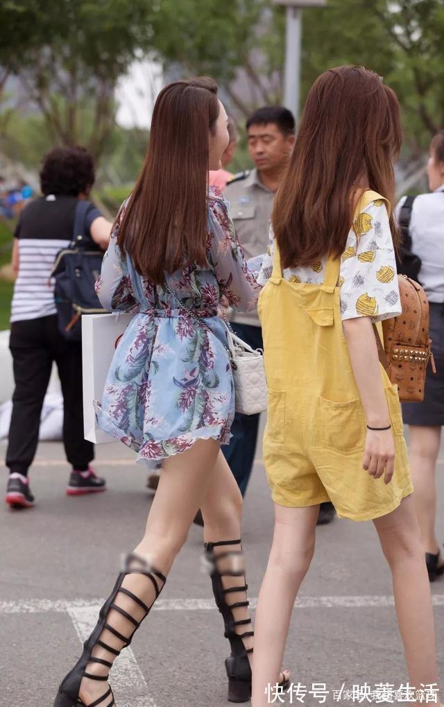 连体短裤 复古花色连体短裤,时尚潮流,青春减龄