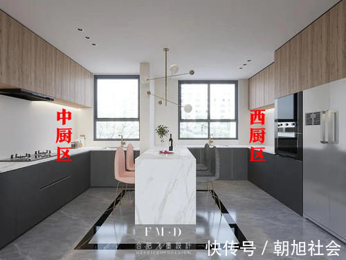 业主|真有一套!厨房橱柜打到阳台,玻璃隔断成了中西双厨用起来更爽