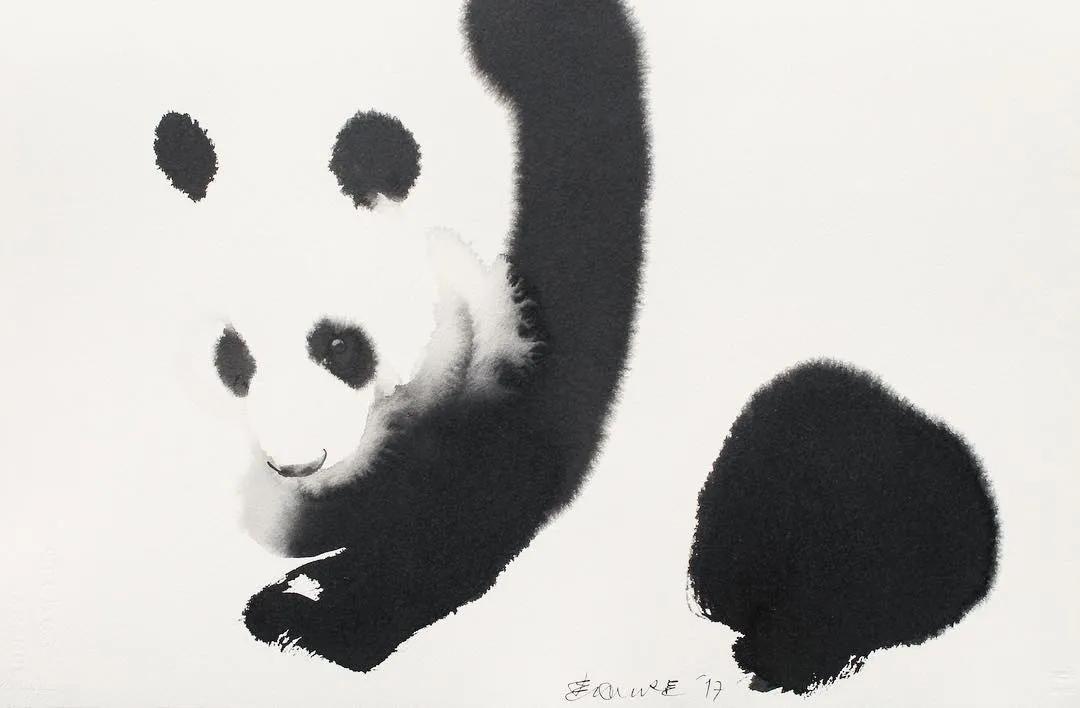 专画国画的老外,竟被10万人狂热追捧,看完作品立马佩服不已