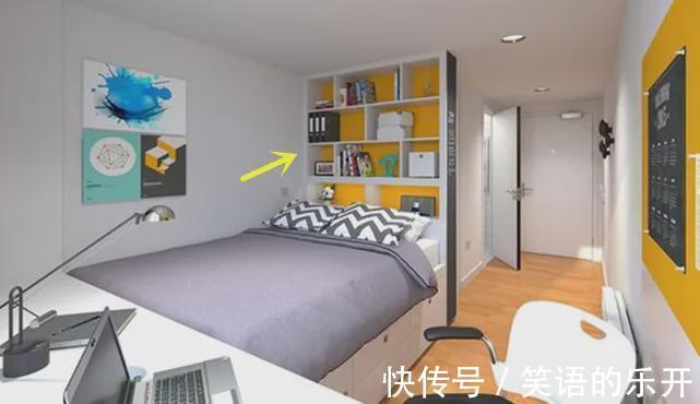 电视|小户型的卧室不用封死，隔断这样设计，当电视墙当置物架，更好用