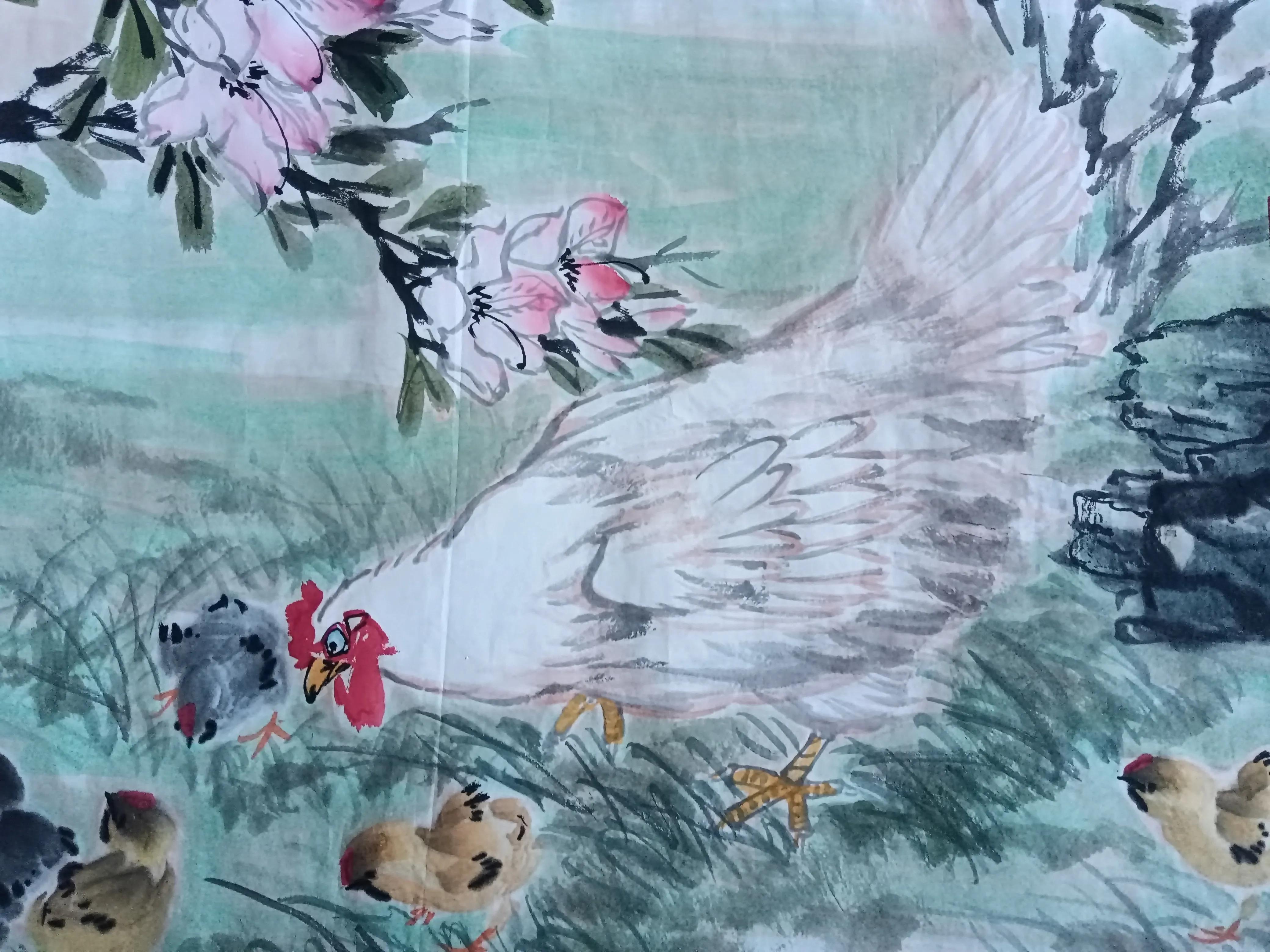 国画!中国当代花鸟画家李增印国画中的幸福家园