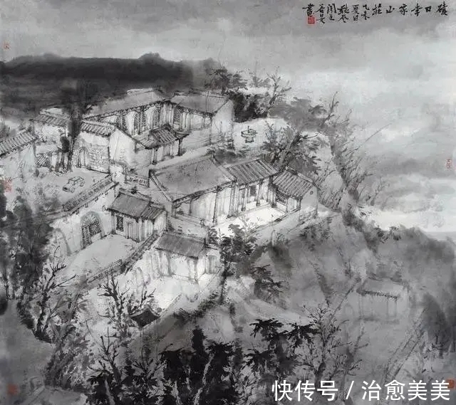 水墨山水画$中国美院|二十多年来,他的水墨山水画影响了众多青年创作者