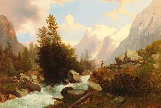 艺术家#奥地利艺术家的超美风景油画,领略大自然的宁静之美
