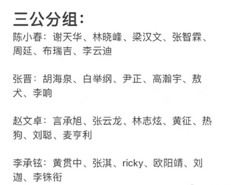 歐陽靖|網傳《哥哥》五公分組名單陳輝復活回歸大灣區拆組