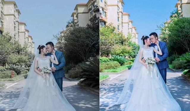 修图|“最强反差婚纱照”遭吐槽,修图前后差距大,新郎:这是我媳妇?