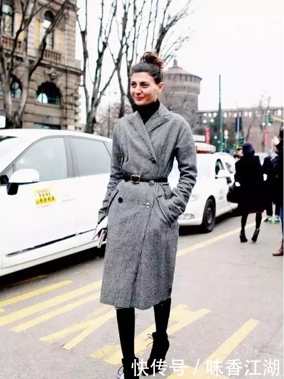 今年最火高领毛衣+大衣,才是秋冬绝配!