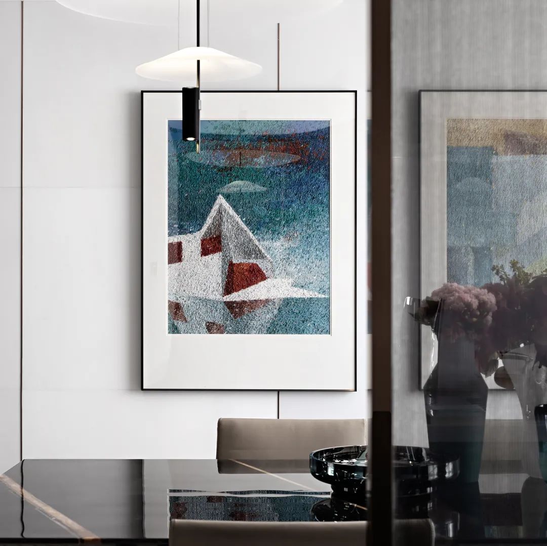 质感|148㎡现代高级灰，金属、玻璃与大理石，质感华丽的空间