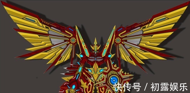 五帝王|奥特曼自制版机甲五帝王,眼Q成装甲盾牌,8翼翅膀诠释霸气