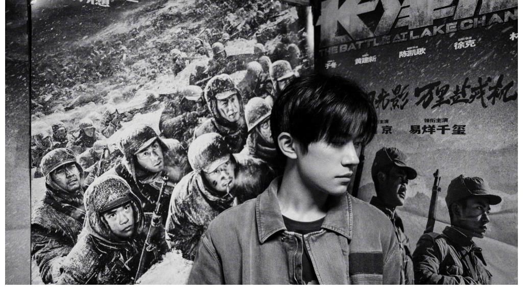 |顶流男神易烊千玺晒黑白照，吴京搞笑海报，长津湖预售已破6千万