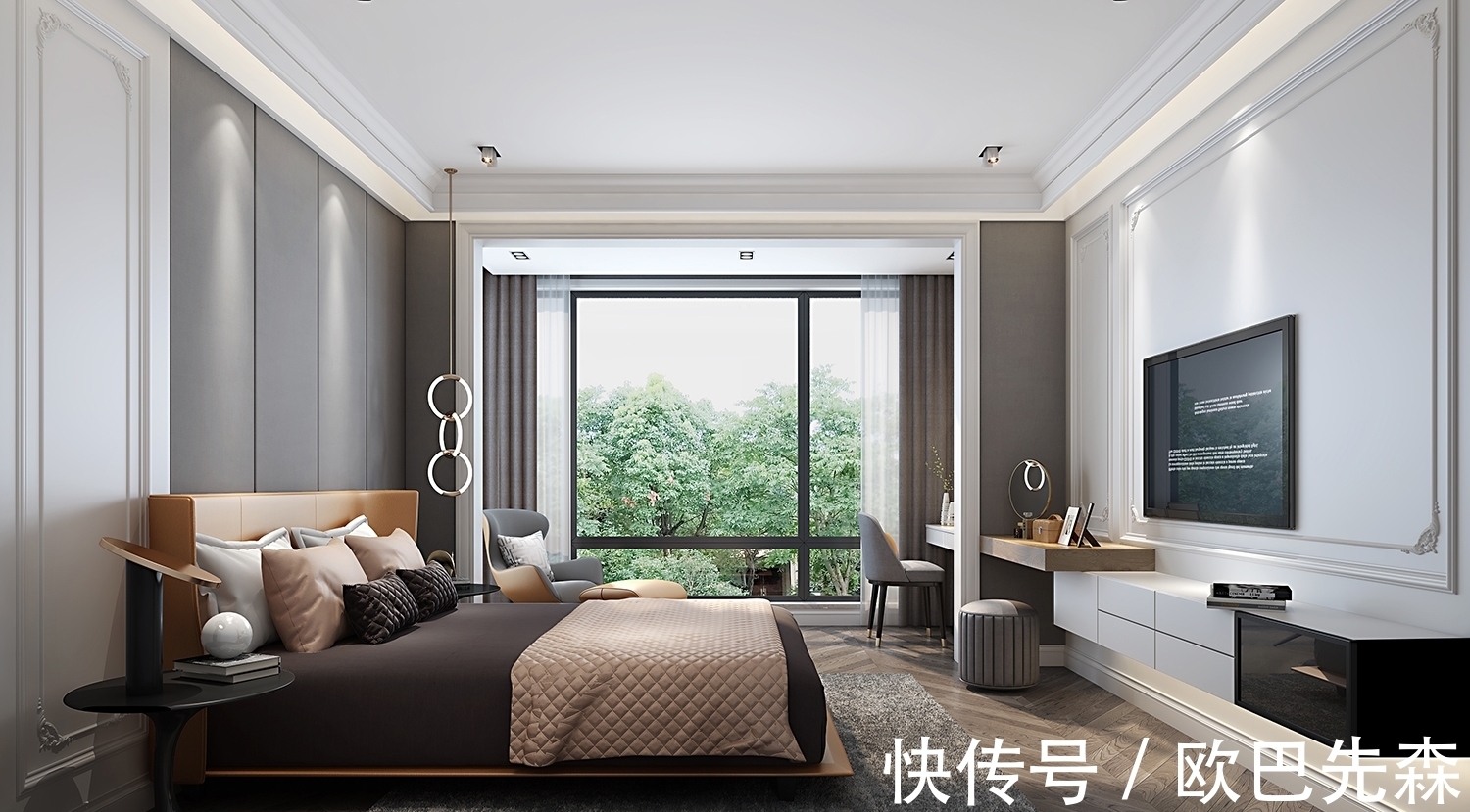次卧空间|250㎡现代轻奢，精致艺术范直击心灵！
