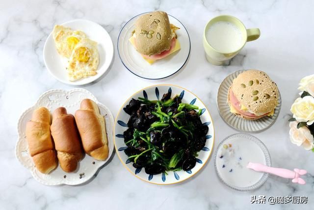 晒晒我家七天早餐，家里有孩子，从小培养吃早餐的好习惯