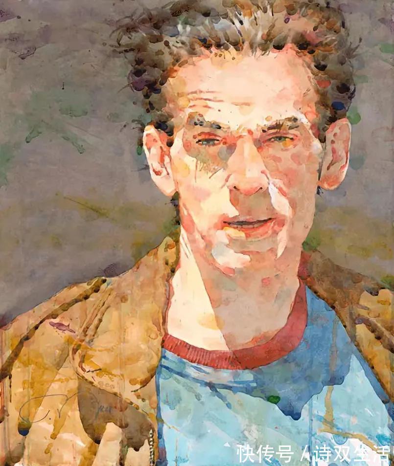 艺术学院&他笔下的人物生动活泼,色块叠加的恰到好处!