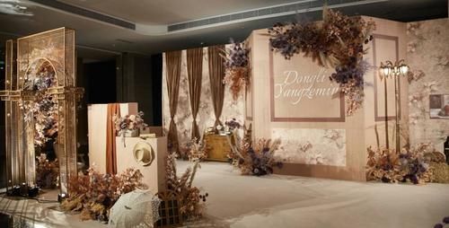 焦糖色复古法式婚礼