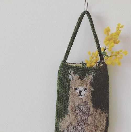 编织|把编织玩出新创意,棒针、钩针结合起来,提花也能用钩针表现