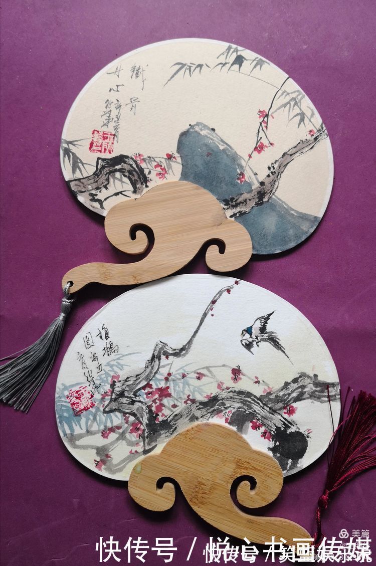 新春|在小小团扇中尽情挥洒,王照华牛年新春《梅花百扇迎春展》