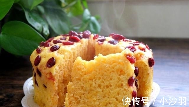蔓越莓干|早餐蒸个南瓜发糕,口感松软不粘牙,好吃不上火,孩子说比蛋糕香