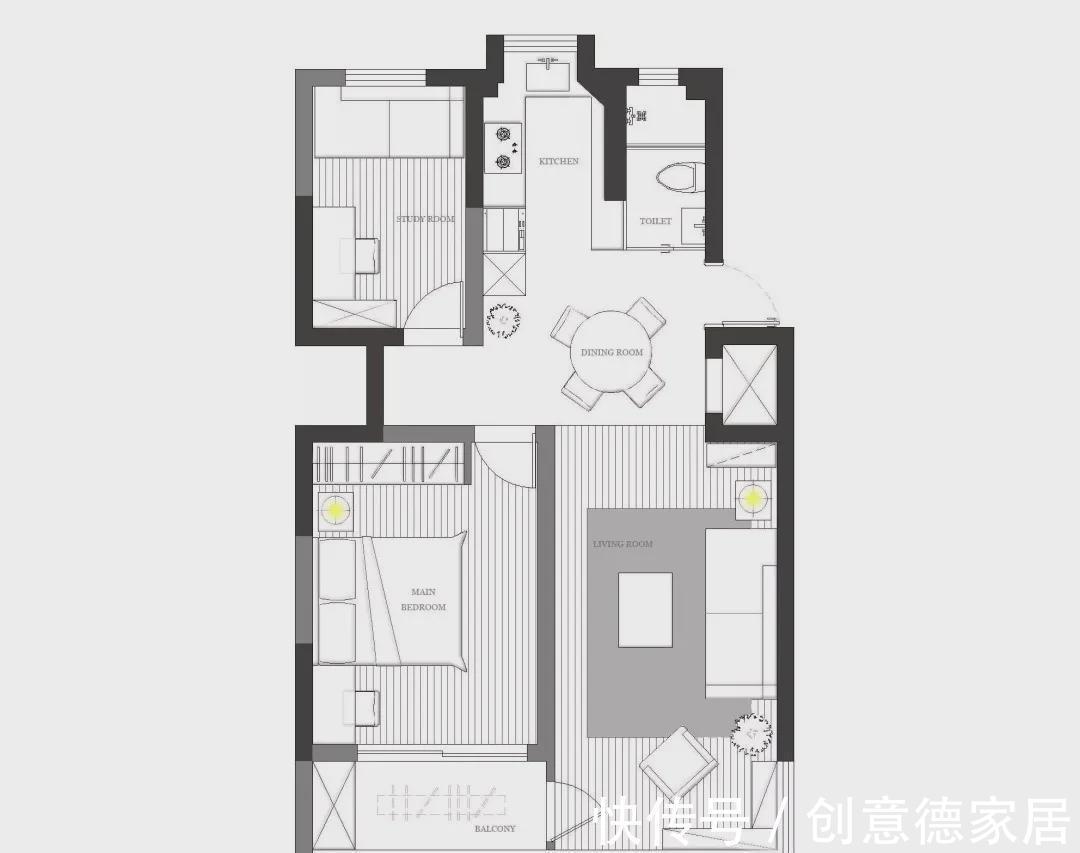 木色|76㎡北欧复古，民族地毯、白色羊毛坐垫、木色百叶帘…太治愈了