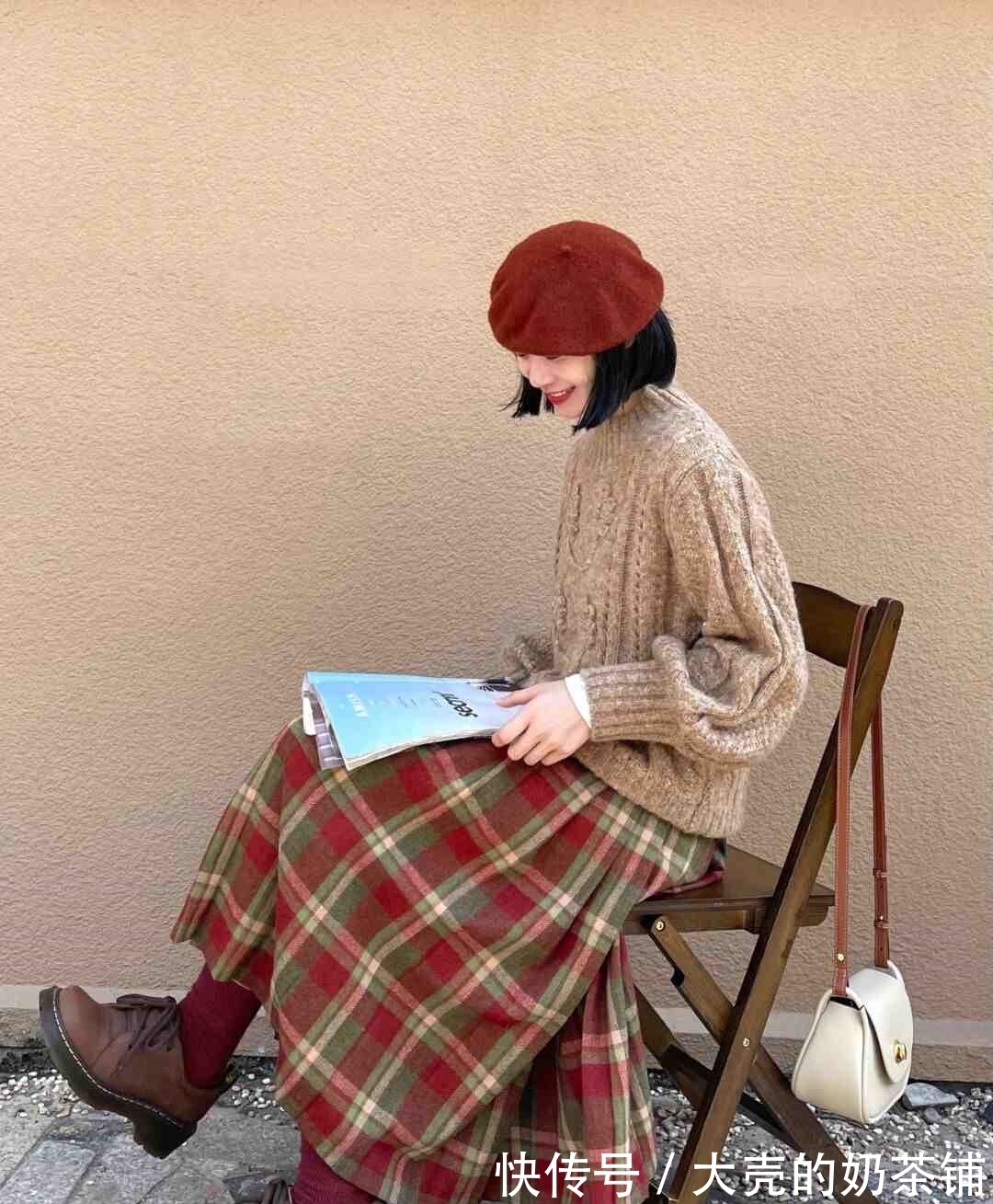 穿衣风格 毛衣+半身裙是真火!今年冬天这样穿,真的美到没朋友