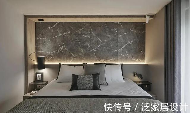 电视墙|95㎡自然宁谧灰二人宅,充满诗意