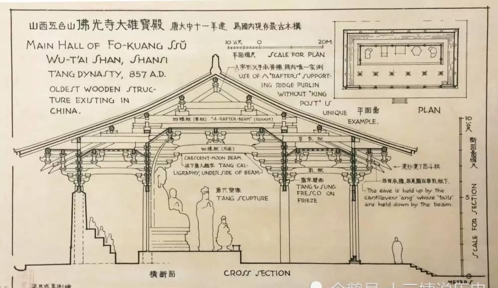  保护|梁思成古建筑手绘稿水平之高令人叹为观止，真正大师根本不需要CAD