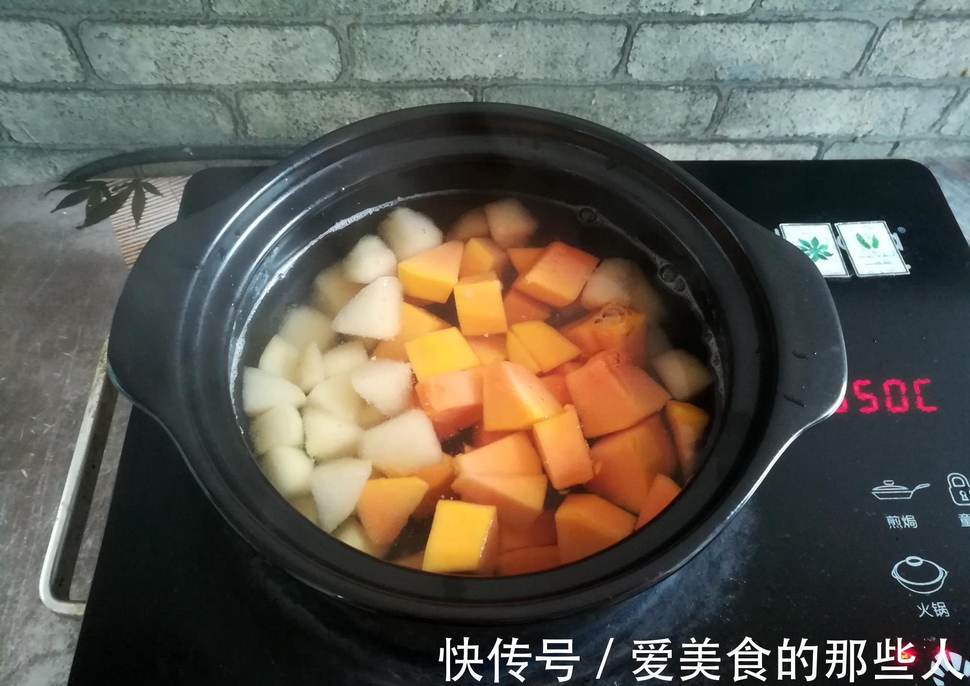 梨块|秋分后，3种碱性水果一起煮，美白润肤降秋燥，易上火的人多吃点